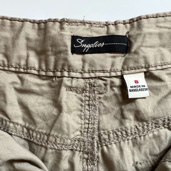 Supplies By Union Bay Khaki Cargo Shorts Size 8 - Picture 9 of 13